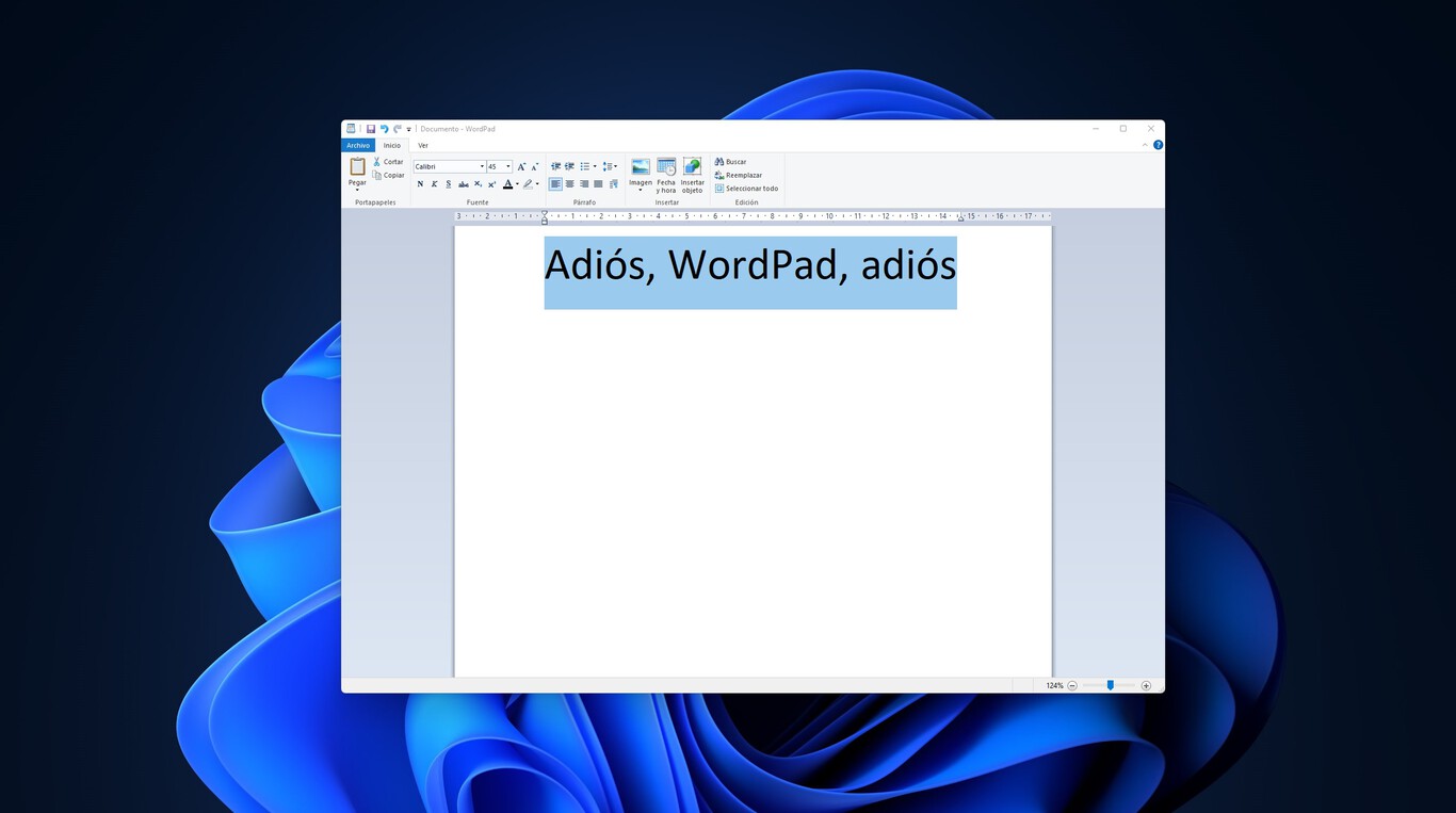 luego de 28 años WordPad dejará de existir